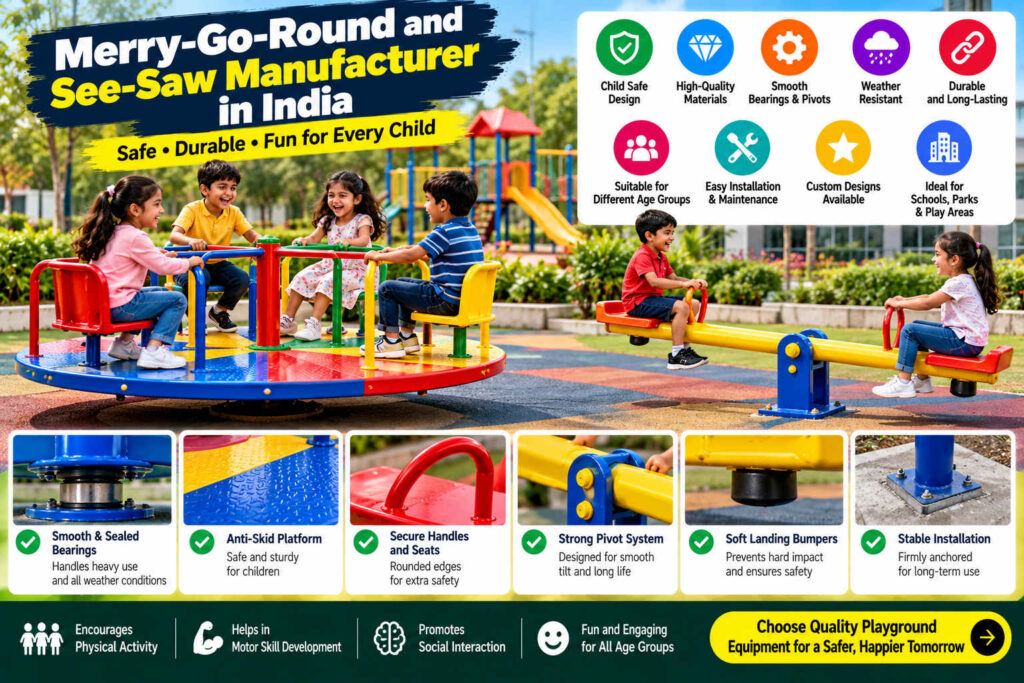Merry-Go-Round and See-Saw Manufacturer in India: What to Check Before You Buy