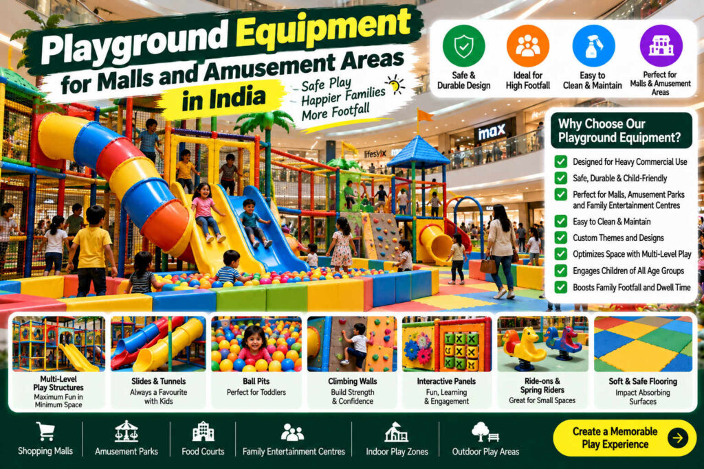 Playground Equipment for Malls and Amusement Areas in India: Planning for Crowds, Not Just Kids