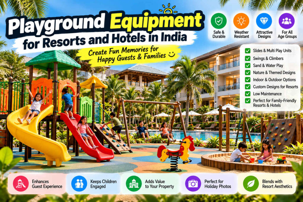 Playground Equipment for Resorts and Hotels in India: Planning a Play Area Guests Actually Use